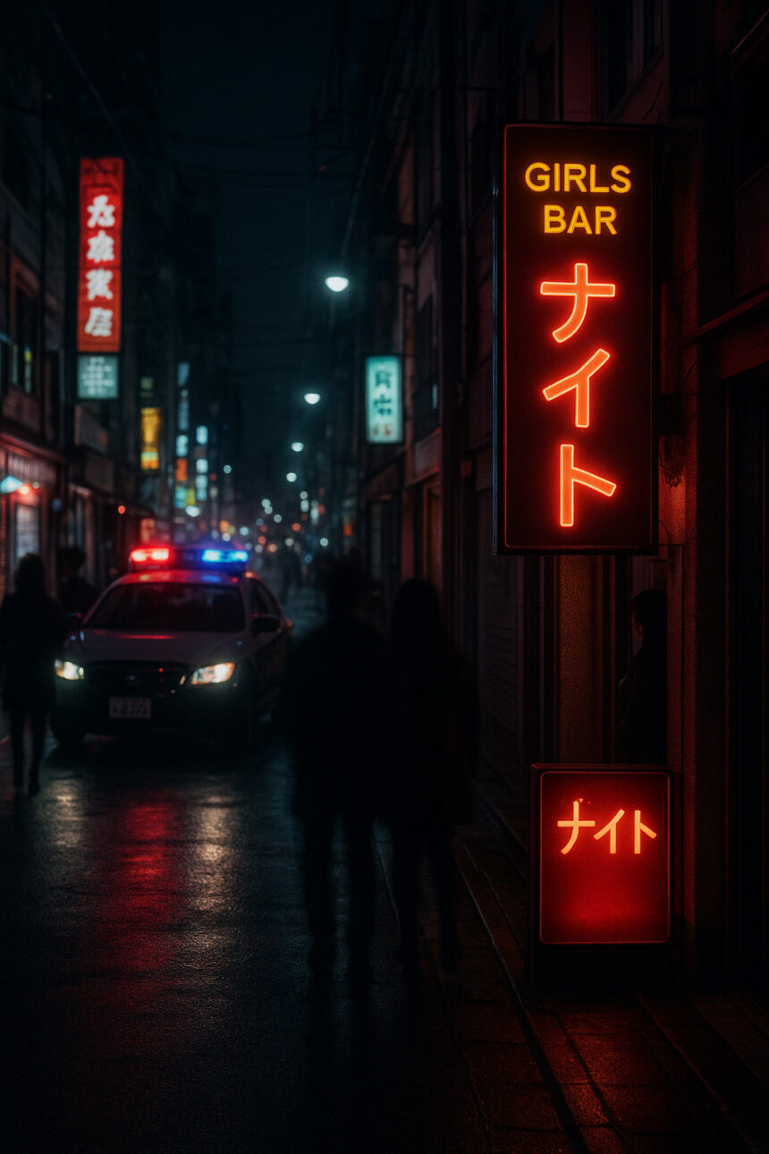 В Осака арестованы двое после почти 950 тысяч иен невыплаченного счета в girls bar