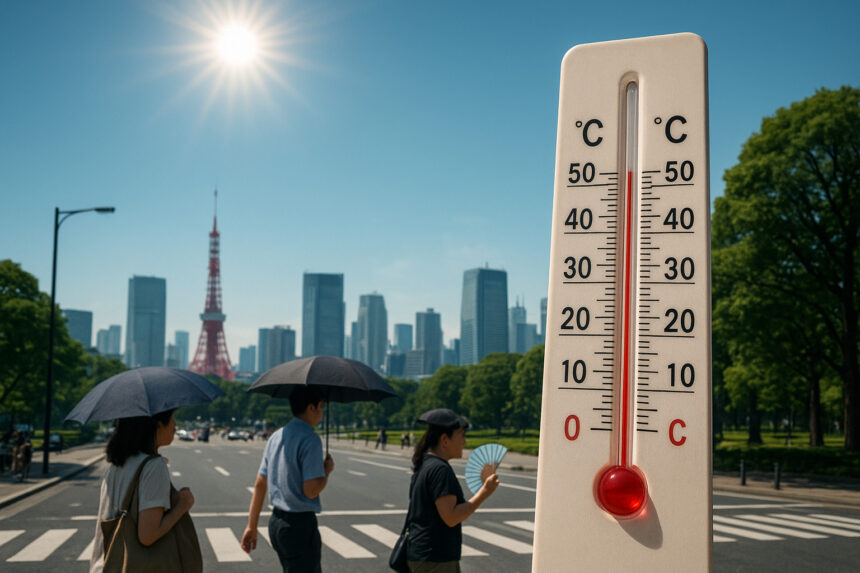 Жара охватила Токио: столбик термометра поднялся до 35°C